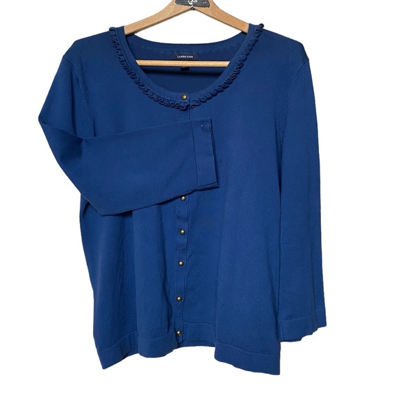 Lands’ End navy cardigan - Picture 3 of 6